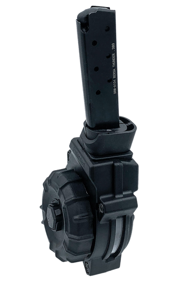 ProMag DRMA104 380 ACP 30-Round Drum Magazine - Bersa Thunder 380 - Black