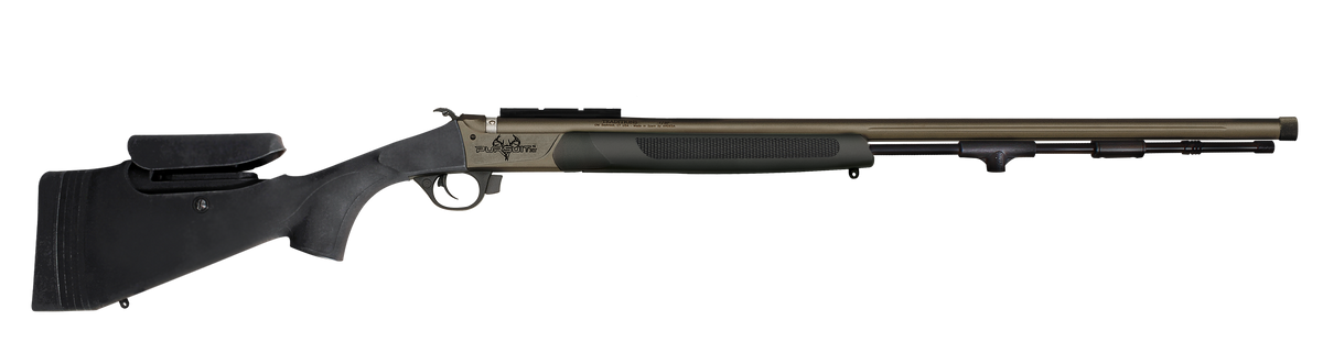 Traditions Pursuit XT Pro 45 Cal 26" Fluted/Threaded VAPR Muzzleloader - Tungsten Cerakote Black Synthetic Stock