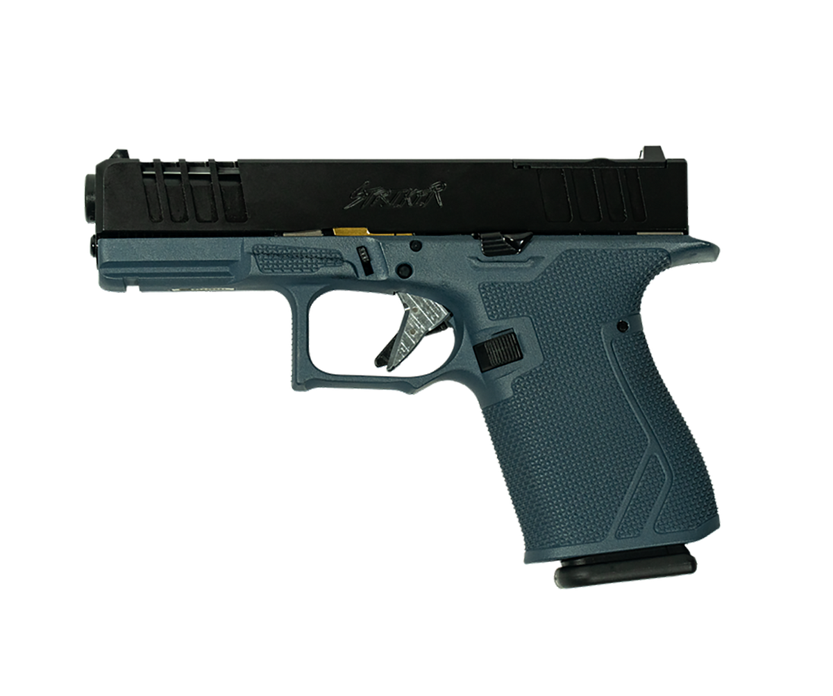 Great Lakes Firearms GL19BLU Striker 9mm 4" 15+1 Semi-Auto Pistol - Blue Titanium Cerakote