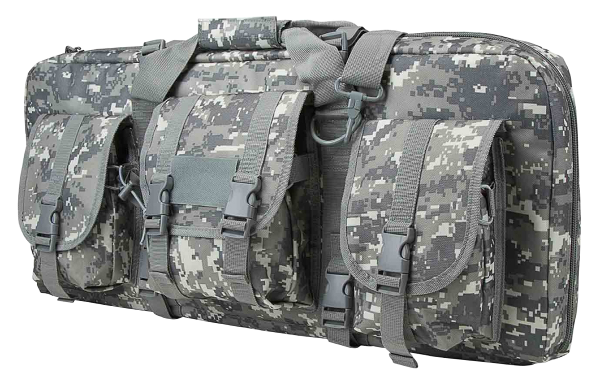 NcSTAR CVCPD2962D28 VISM Deluxe SubGun 28" Digital Camo Double Pistol Case