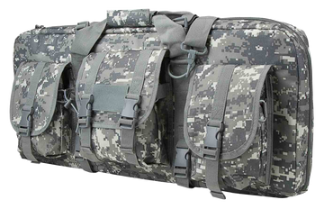 NcSTAR CVCPD2962D28 VISM Deluxe SubGun 28" Digital Camo Double Pistol Case
