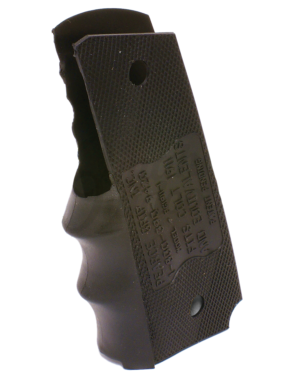 Pearce Grip PG19111 1911 Finger Groove Insert 1911-Style Government Black Rubber