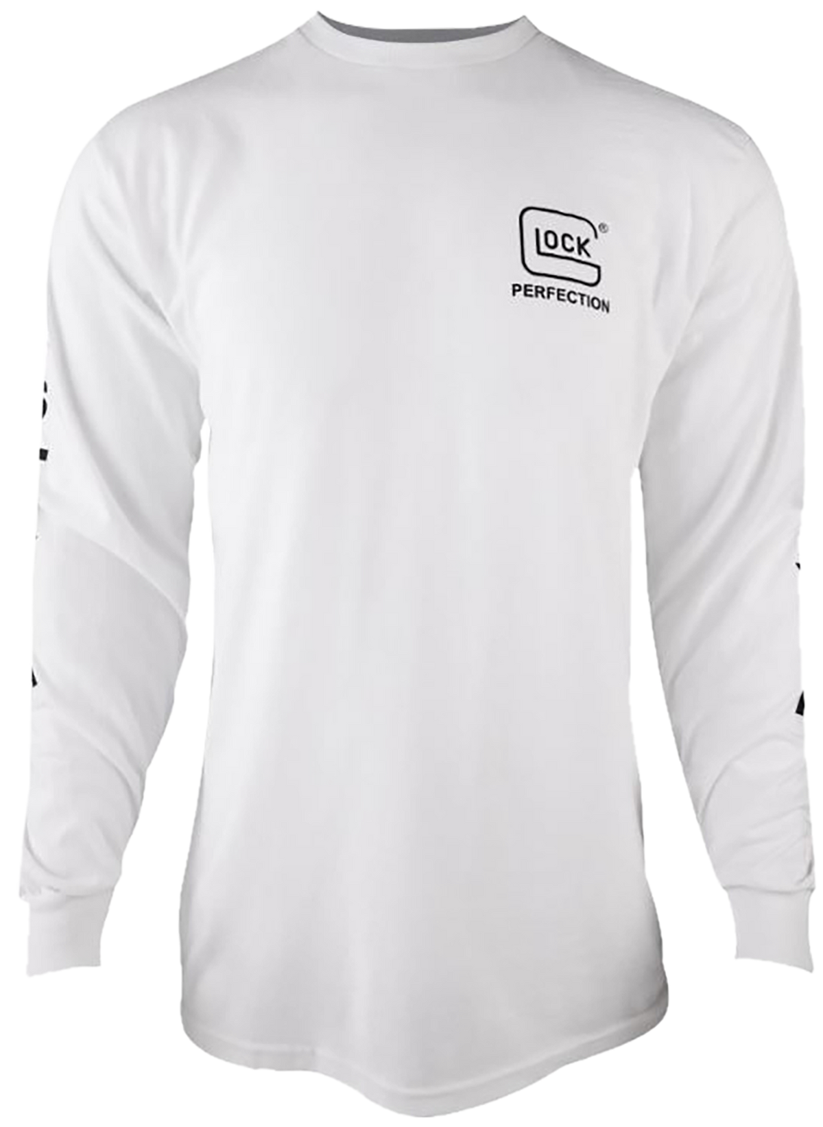 Glock Perfection Long Sleeve Tee White Pre-Shrunk Cotton XL