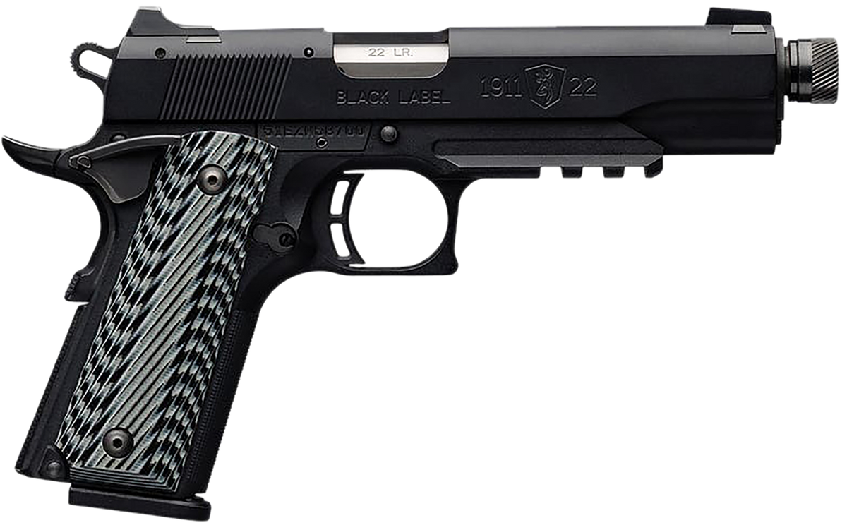 Browning 1911-22 Black Label SR Full Size 22 LR 4.88" 10+1 Semi-Auto Pistol