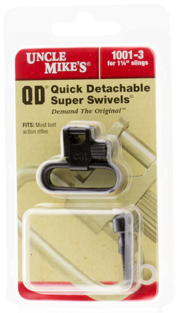 Uncle Mike's Super Swivel 1.25" Blued Steel Quick Detach Sling Swivel