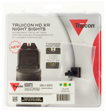 Trijicon HD XR Night Sights Green Tritium Yellow Outline Front / Black Outline Rear - Springfield XD/XD-M/XD Mod.2