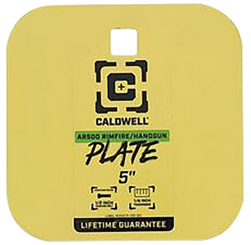 Caldwell 5" Rimfire/Handgun AR500 Steel Gong 1/4" Thick - Yellow