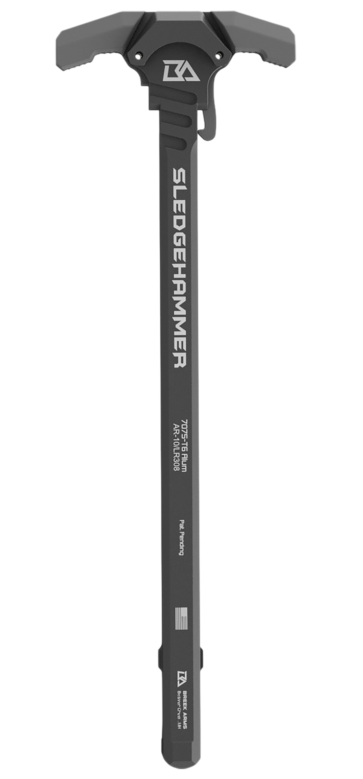 Breek Arms Sledgehammer AR-10/LR-308 Ambidextrous Charging Handle - Gray