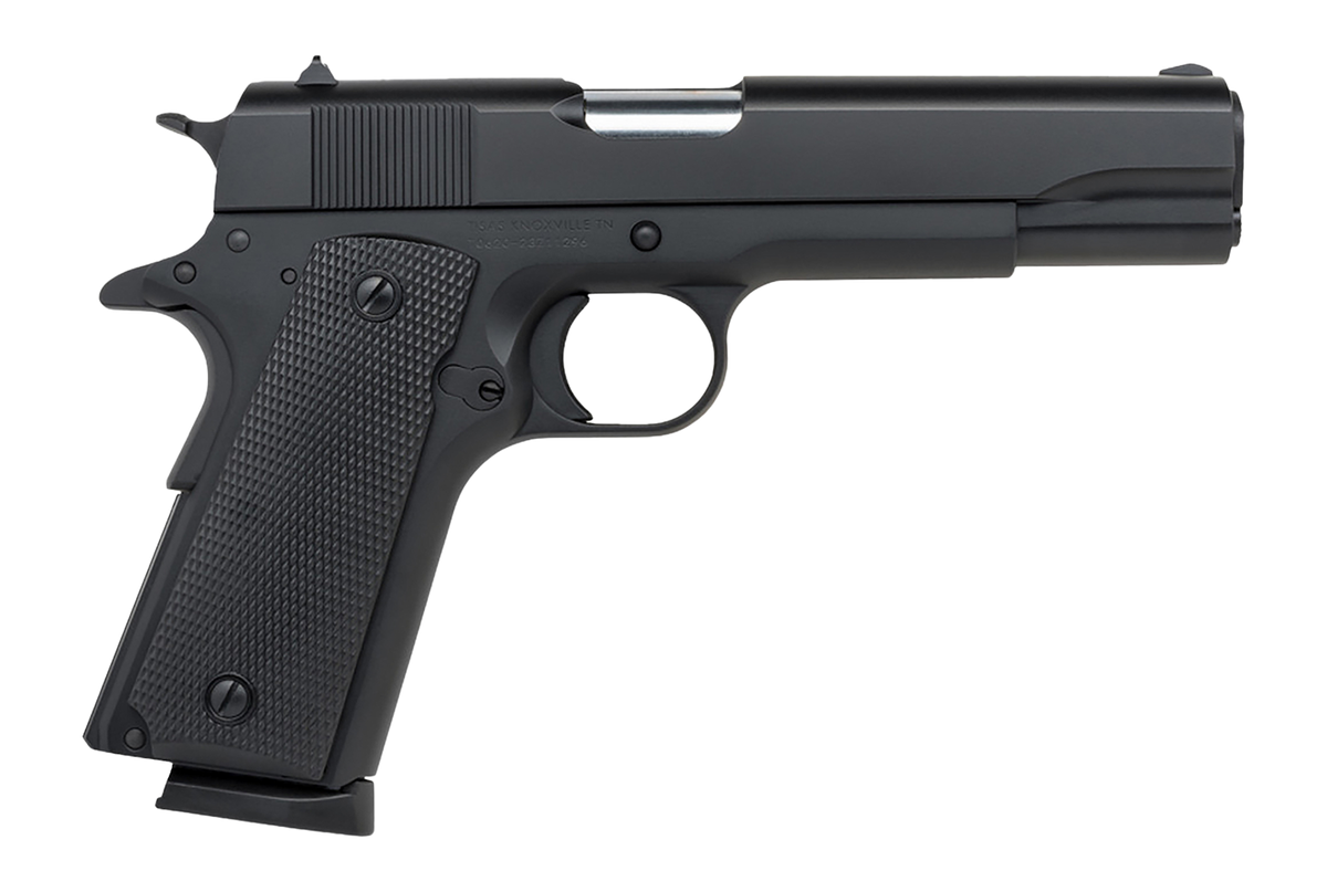 Tisas Arms 1911 A1 Service 9mm Luger 5" 7+1 SAO Semi-Auto Pistol - Black Cerakote