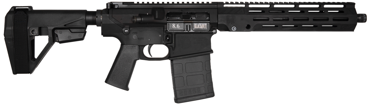 Diamondback DB10 8.6 Blackout 12" 20+1 Semi-Auto Pistol - SBA5 Brace