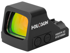 Holosun HS407K-X2 1x 0.58"x0.77" 6 MOA Red Dot Reflex Sight - Black Anodized