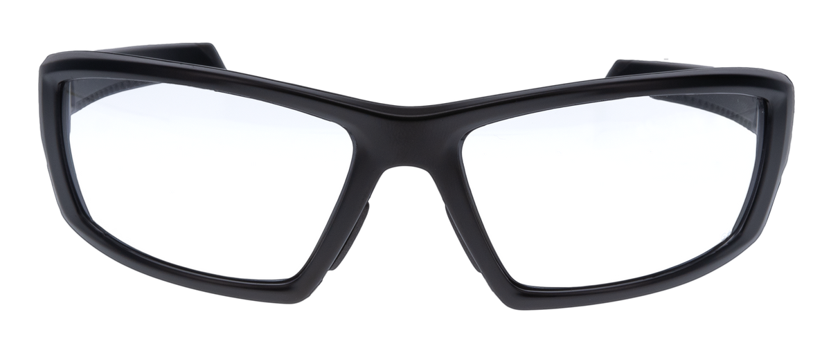 Walkers Game Ear IKON Vector Ballistic Eyewear Clear Lens Matte Black Full Frame
