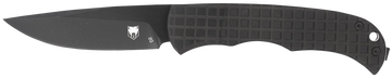 CobraTec Knives Cyclone Hidden Release 3" Automatic Plain D2 TiCN Black Aluminum