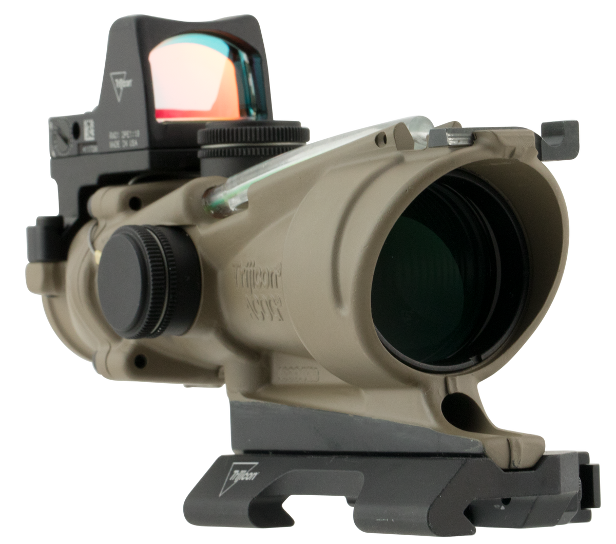 Trijicon 100554 ACOG ECOS 4x32mm Green Crosshair .223/5.56 BDC Riflescope - Flat Dark Earth