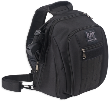 Bulldog BDT Tactical Sling Pack Small Nylon Black w/ Universal Holster