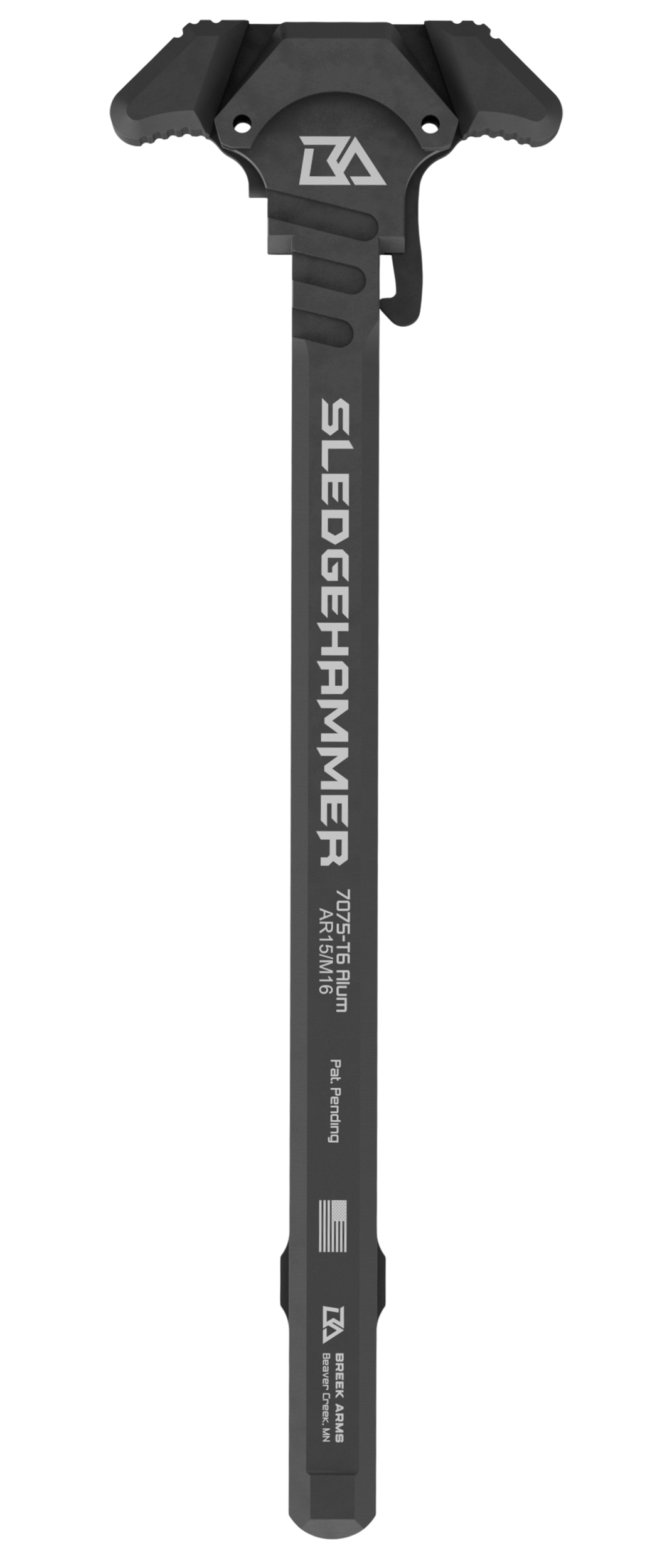 Breek Arms Latch Sledgehammer LE AR-15/M16 Ambidextrous Charging Handle - Black