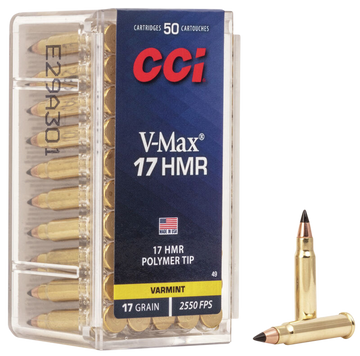 CCI 0049 VMAX 17 HMR 17 gr Hornady V-Max 50 Bx / 2000 Rd Case - Box or Case
