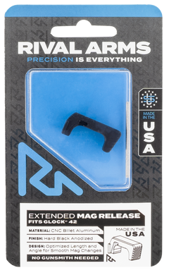Rival Arms RA72S001A Extended Magazine Release for Sig P320 Hard Black Anodized Aluminum