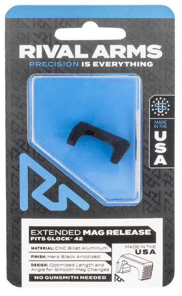 Rival Arms RA72S001A Extended Magazine Release for Sig P320 Hard Black Anodized Aluminum