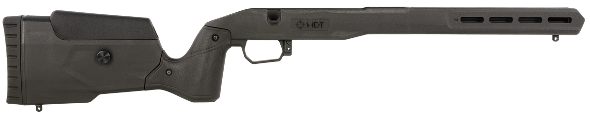 MDT Sporting Goods Field Stock Black Aluminum Long Action RH - Fits Ruger American