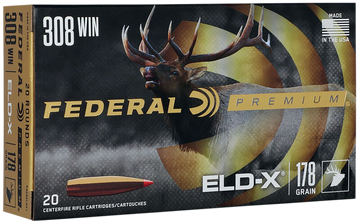 Federal Premium ELD-X 308 Win 178gr Polymer Tip Hunting Rifle Ammo - Box or Case