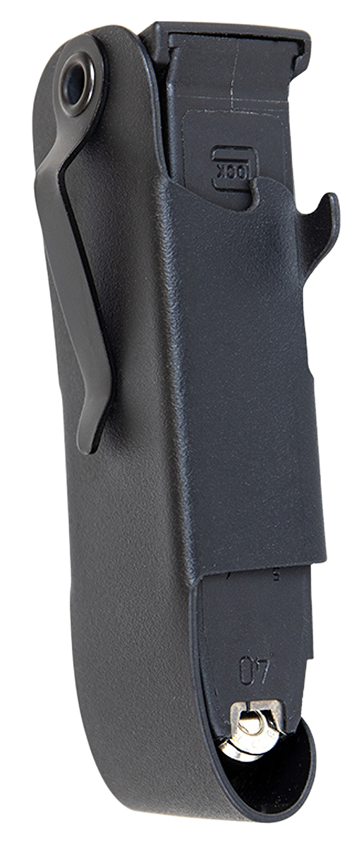 1791 Gunleather Snagmag Belt Clip Single Magazine Holster Black Leather - Right Hand, Glock 17/22/33