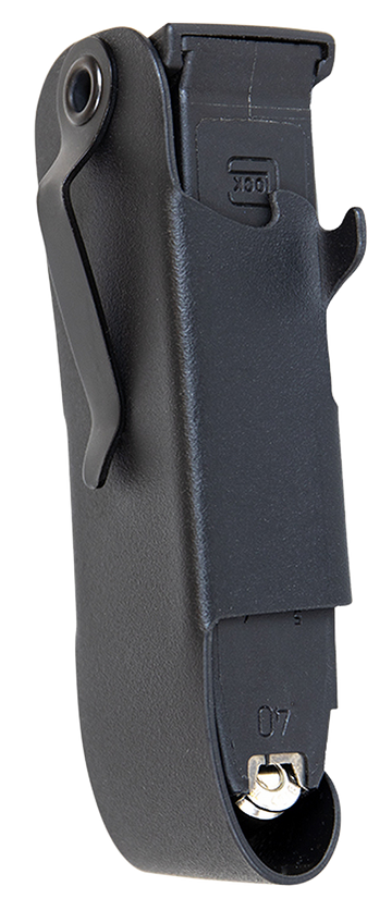 1791 Gunleather Snagmag Belt Clip Single Magazine Holster Black Leather - Right Hand, Glock 17/22/33