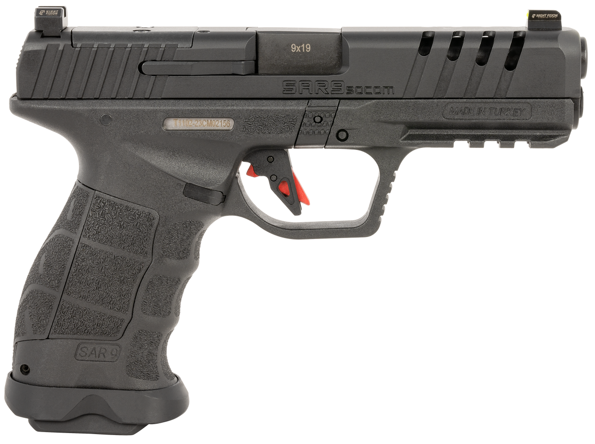 SAR USA SAR9 SOCOM 9mm Luger 5.20" 21+1 Semi-Auto Pistol