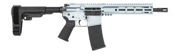 Shark Coast Tactical Arctic Gun Candy 5.56 NATO 10.5" 30+1 Semi-Auto AR Pistol - SBA3 Brace