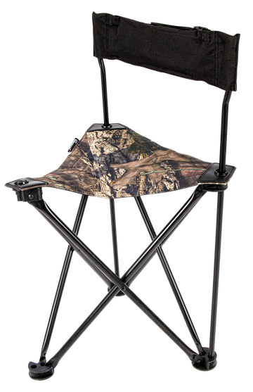 Ameristep Tripod Stool w/Back Swivel Mossy Oak Break-Up Country Heavy Duty Fabric Steel
