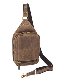 Kingport Industries GTM-CZY/110 Mini Sling Distressed Buffalo Brown CCW Bag