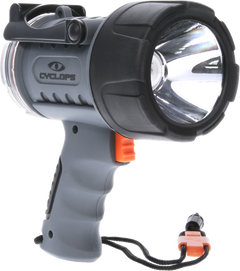 Cyclops CYC700WP Hand Held 350/700 Lumens Cree XM-L LED Rechargeable Waterproof Spotlight
