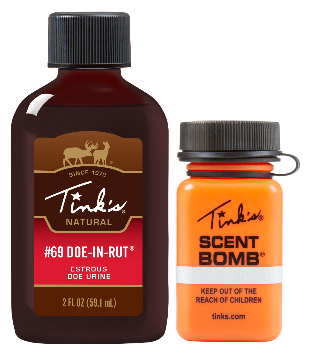 Tinks #69 Doe-In-Rut Value Pack Deer Attractant 2 oz Squeeze Bottle w/ Scent Bomb