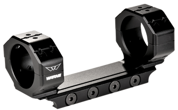 Warne 7841M Precision Mount 35mm Medium 0 MOA Scope Mount/Ring Combo - Black Anodized