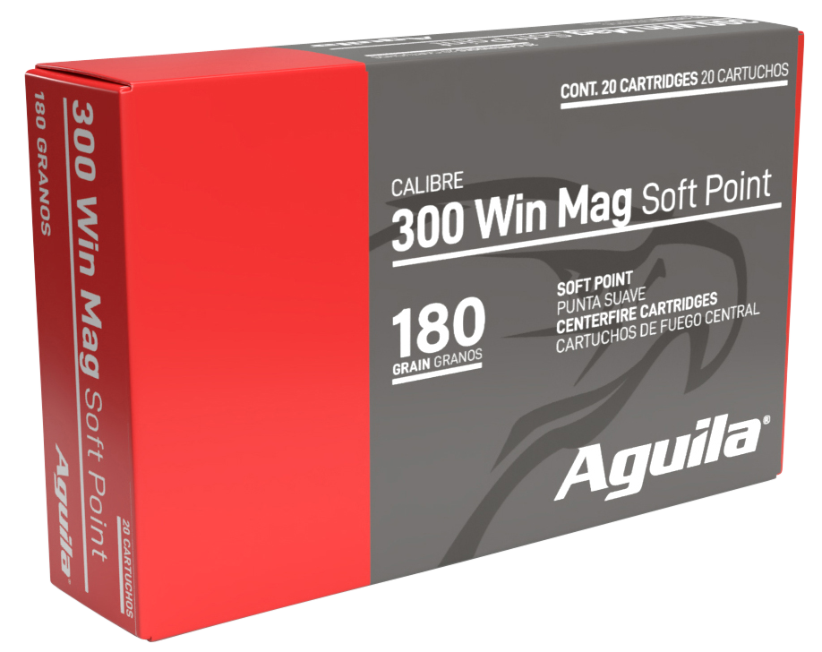 Aguila 300 Win Mag 180gr InterLock Boat Tail Soft Point - Box or Case
