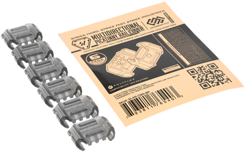 Strike Industries AR-CMS Multidirectional Picatinny Rail Cover with Cable Management - Clear Smoke