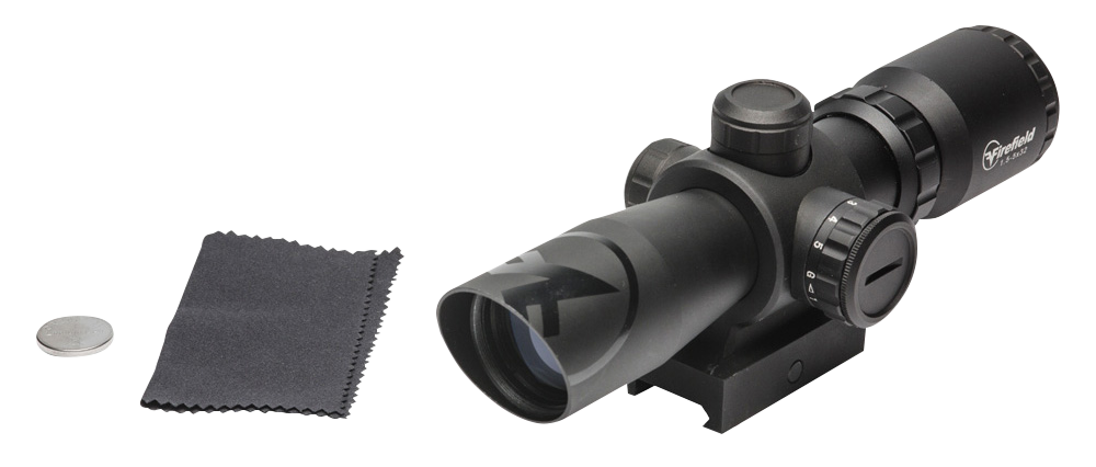Firefield Barrage 1.5-5x32mm Illuminated Red/Green Mil-Dot Reticle Rifle Scope - Matte Black