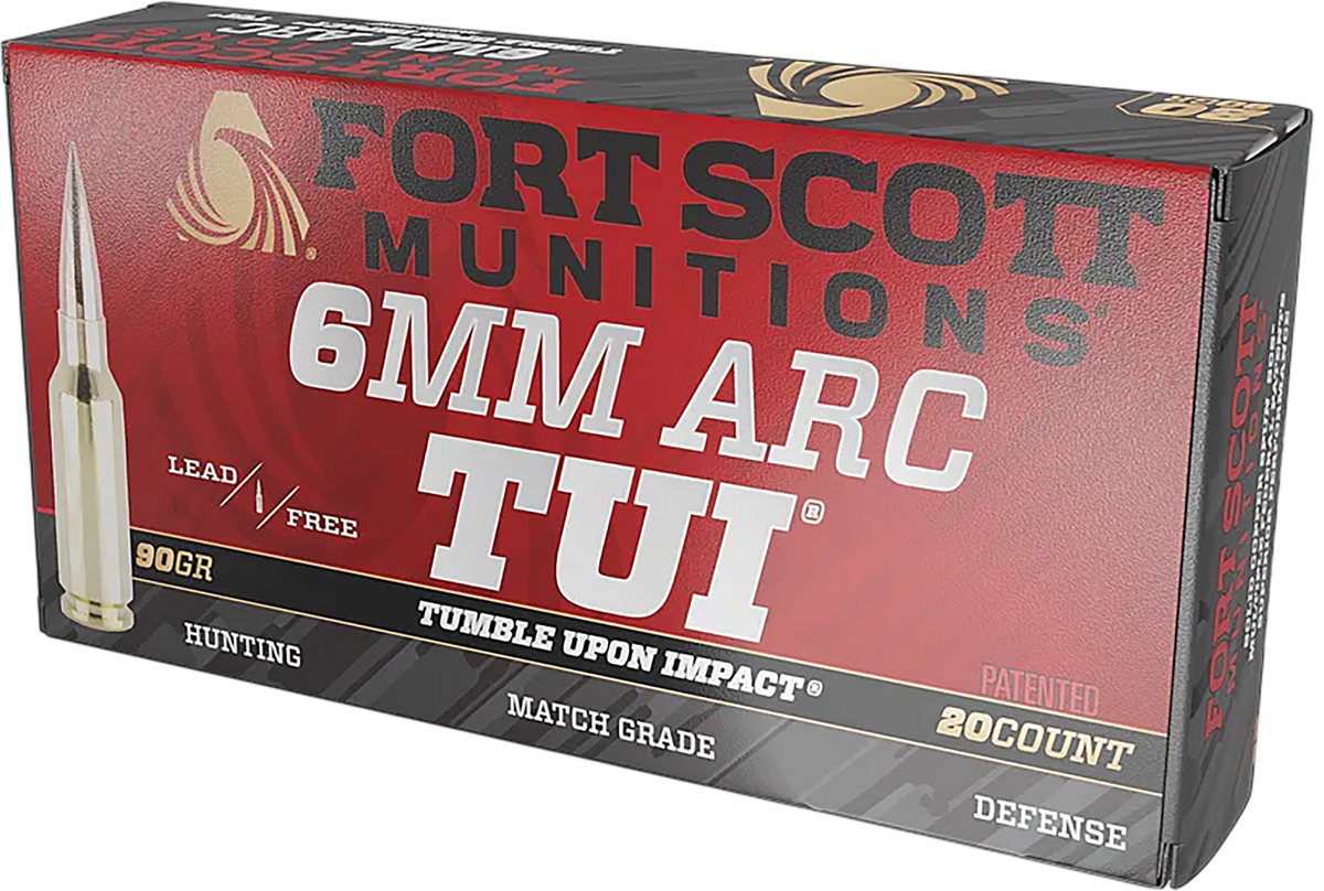Fort Scott Munitions Tumble Upon Impact (TUI) 6 ARC 90 gr Solid Copper Spun - Box or Case