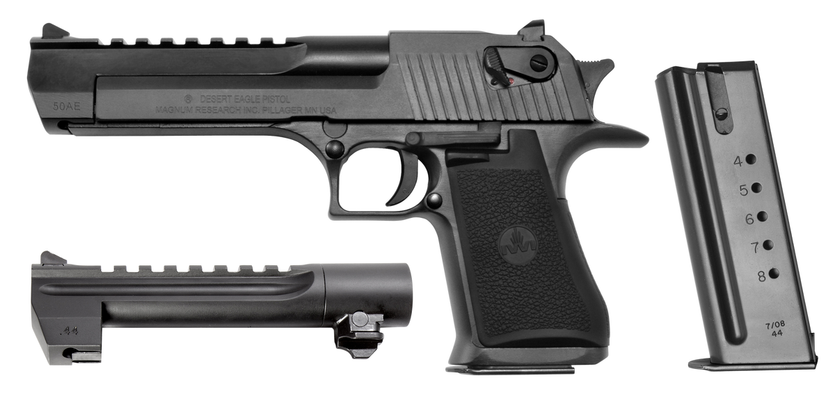 Magnum Research Desert Eagle Mark XIX Conversion Combo 50 AE / 44 Rem Mag 6" 7+1 / 8+1 Semi-Auto Pistol