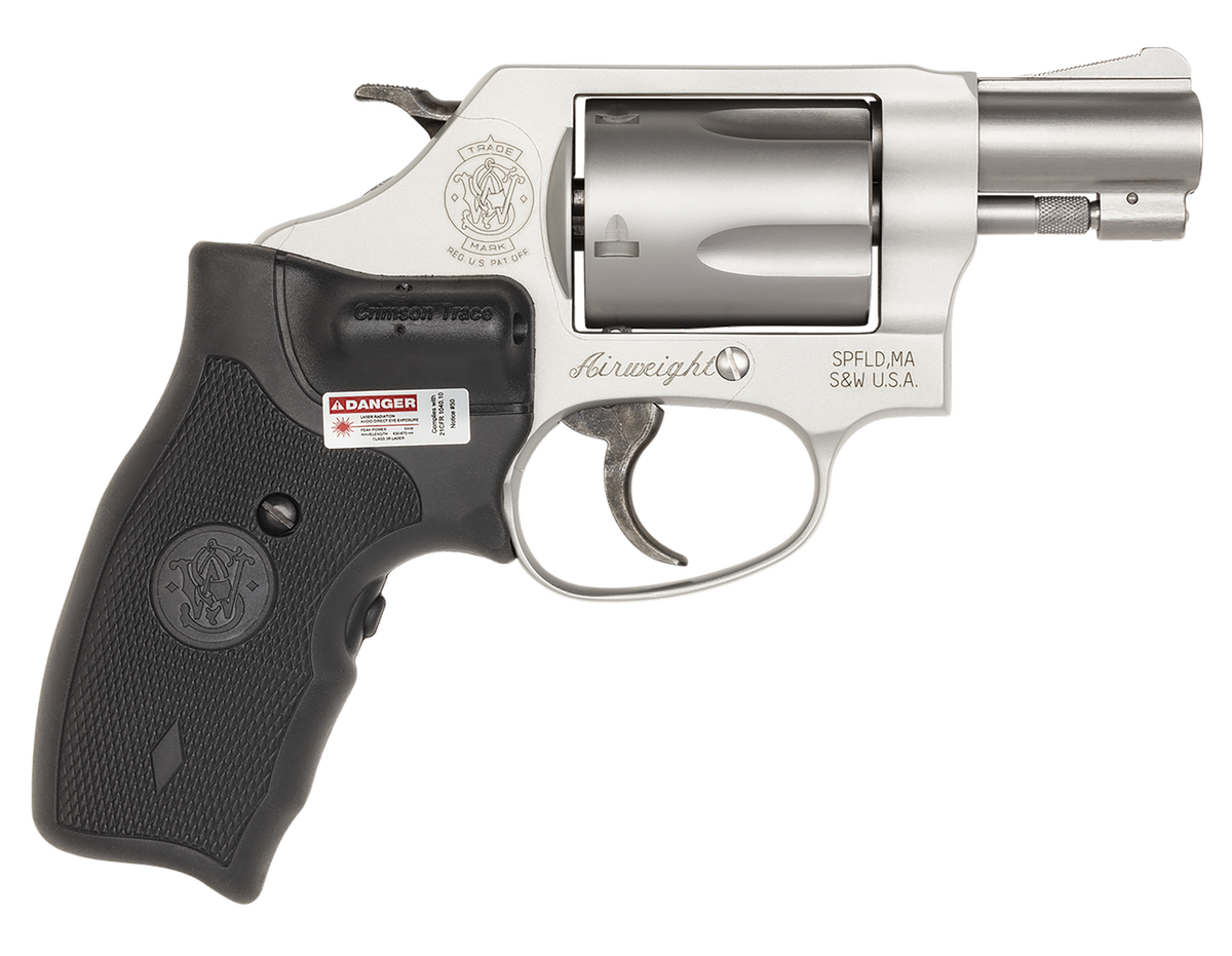 Smith & Wesson Model 637 38 Special +P 1.88" 5-Shot J-Frame DA/SA Revolver w/Crimson Trace Laser