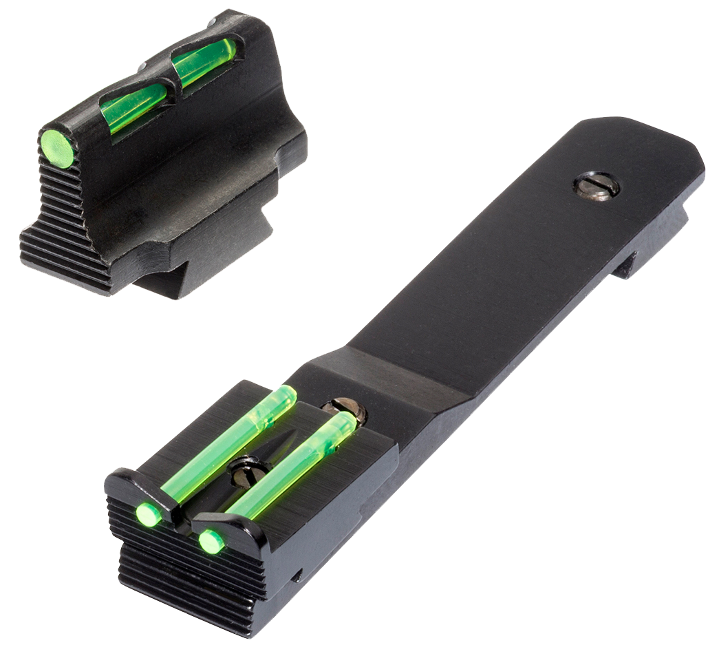 Hiviz LiteWave HHVS41 Henry Rifle Sight Set Fiber Optic Interchangeable Front & Rear Black