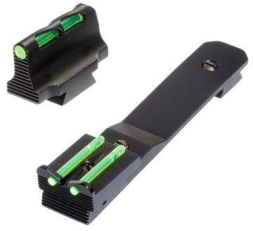 Hiviz LiteWave HHVS41 Henry Rifle Sight Set Fiber Optic Interchangeable Front & Rear Black