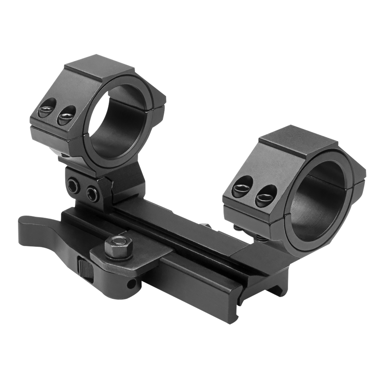 NcSTAR MARCQ AR-15 Adjustable QR Scope Mount/Ring Combo 30mm/1" Black Anodized Aluminum