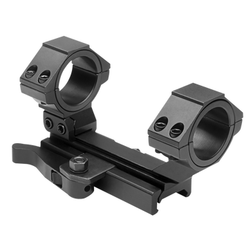 NcSTAR MARCQ AR-15 Adjustable QR Scope Mount/Ring Combo 30mm/1" Black Anodized Aluminum