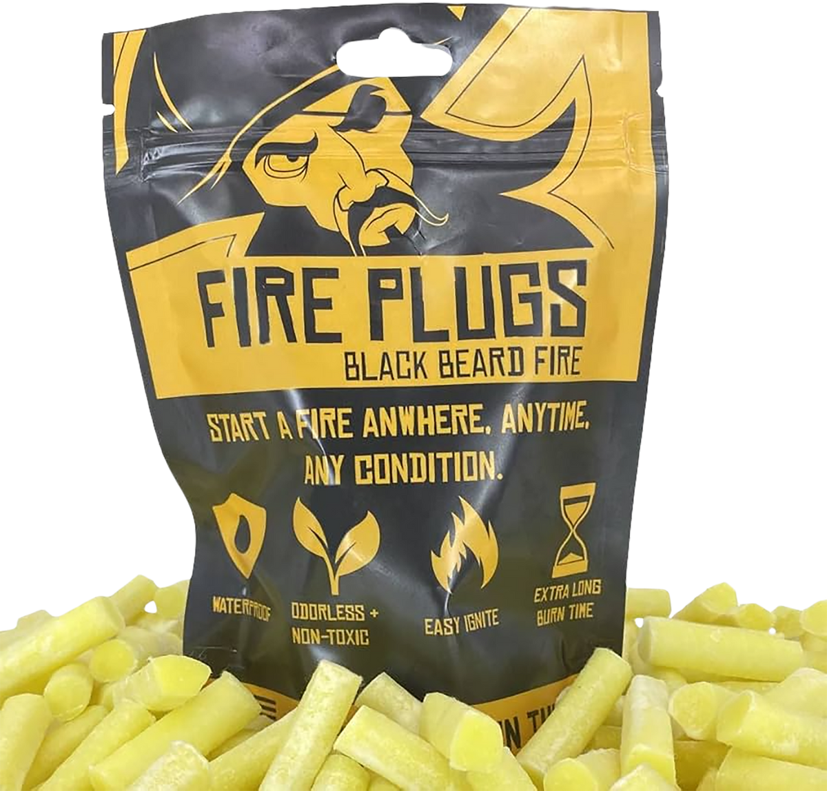 Black Beard Fire Starters Fire Plug 50 Count