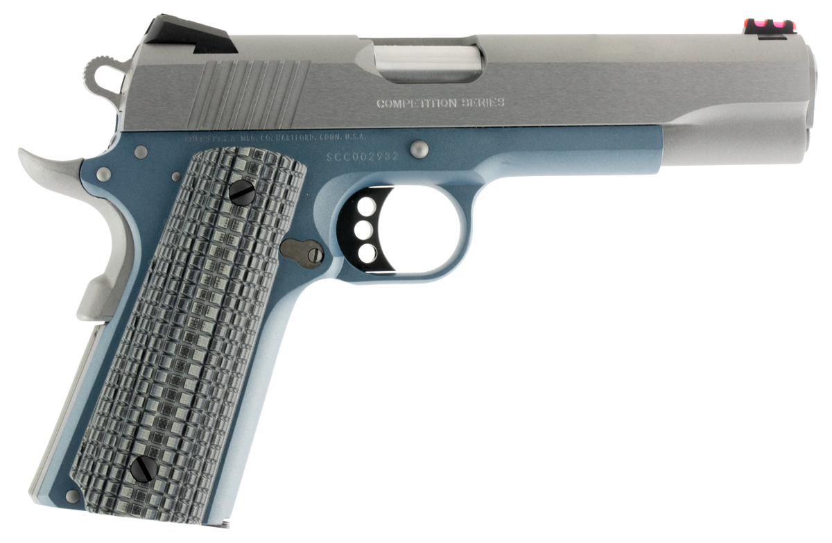 Colt Mfg 1911 Competition 45 ACP 5" 8+1 SAO Pistol - Blue Titanium Frame