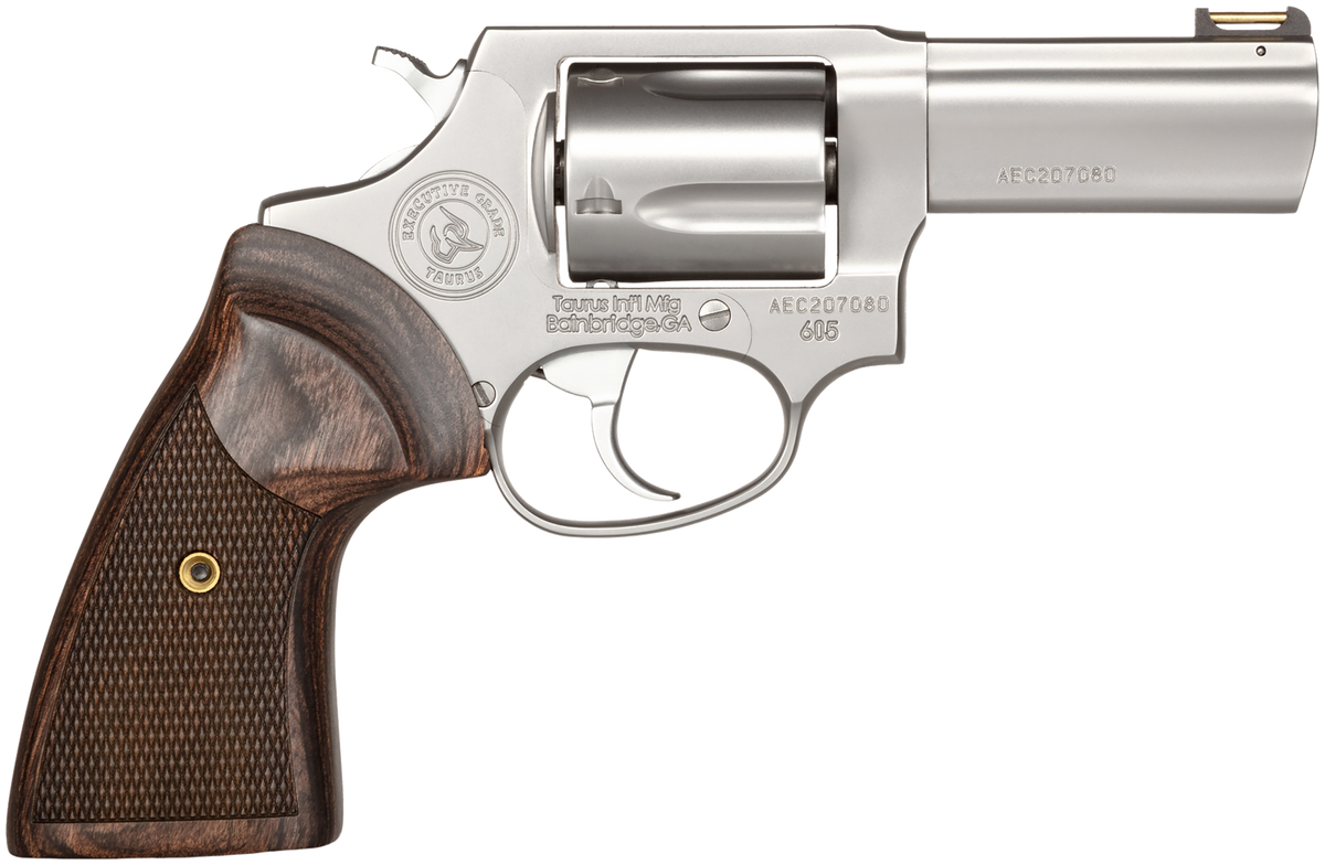 Taurus 605 Executive Grade 357 Mag/38 Special +P 3" 5-Rd Revolver - Polished Stainless