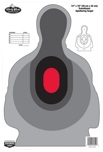Birchwood Casey Dirty Bird Silhouette Tagboard Target 12" x 18" 8-Pack