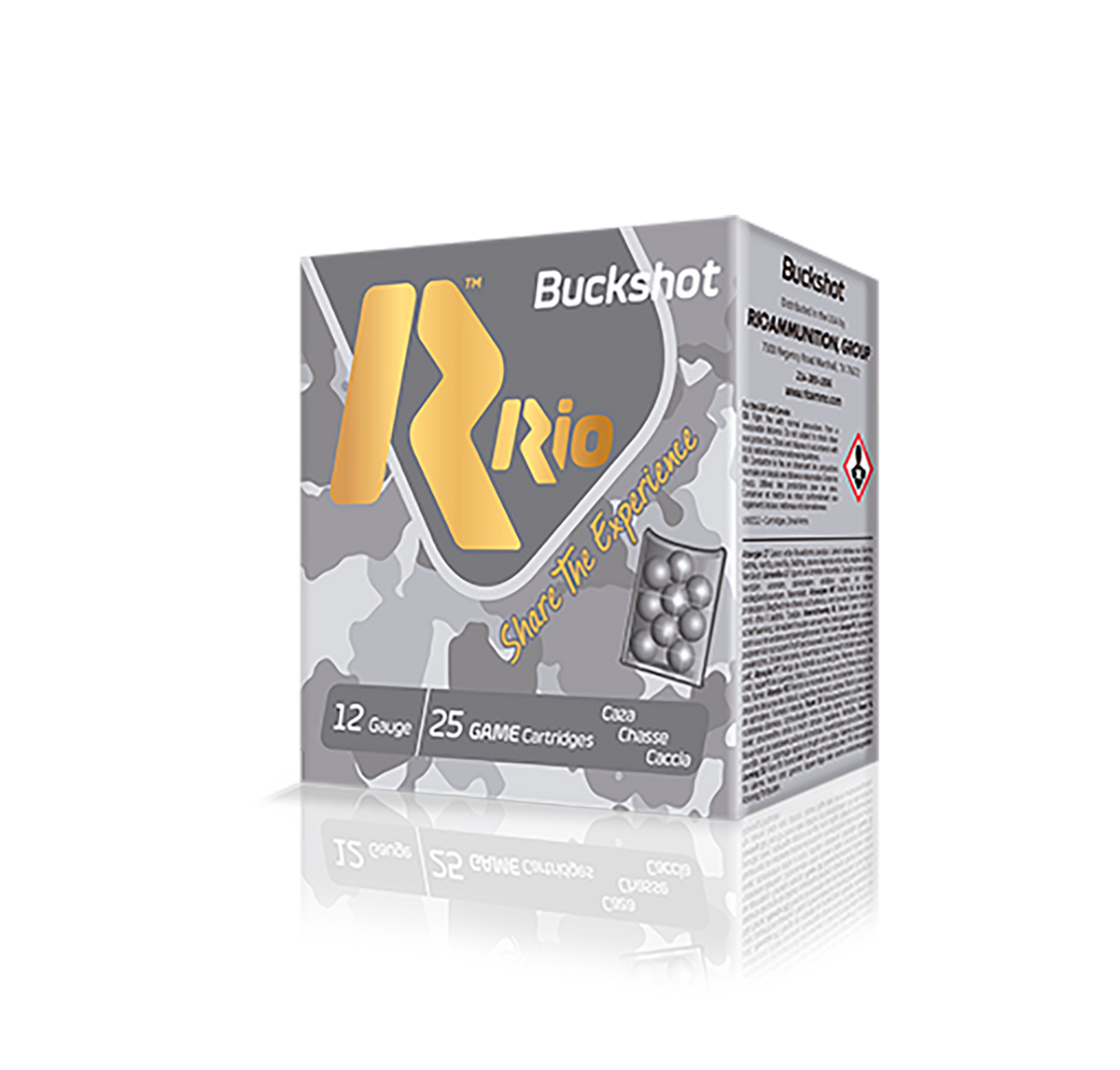 Rio Ammunition Royal Buck 12 Gauge 2.75" 9 Pellets 1 Buck Shot 25 Rd - Box or Case