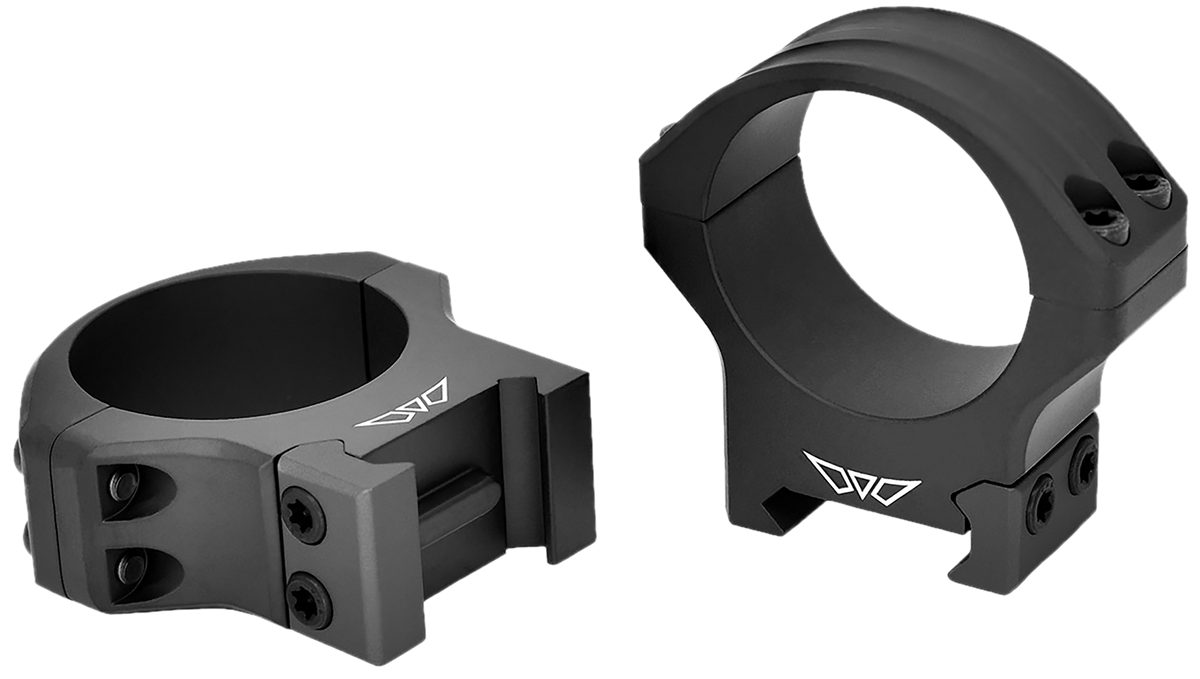 Warne 521M Maxima Horizontal 34mm Medium Matte Black Steel Scope Rings - Picatinny/Weaver